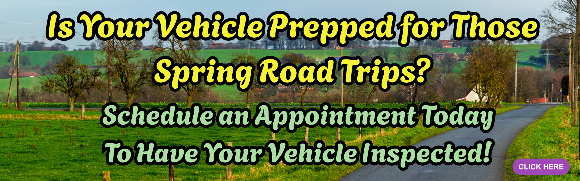 Spring vehicle maint banner March 2026